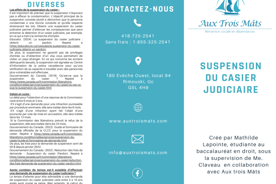 Suspension du casier judiciaire