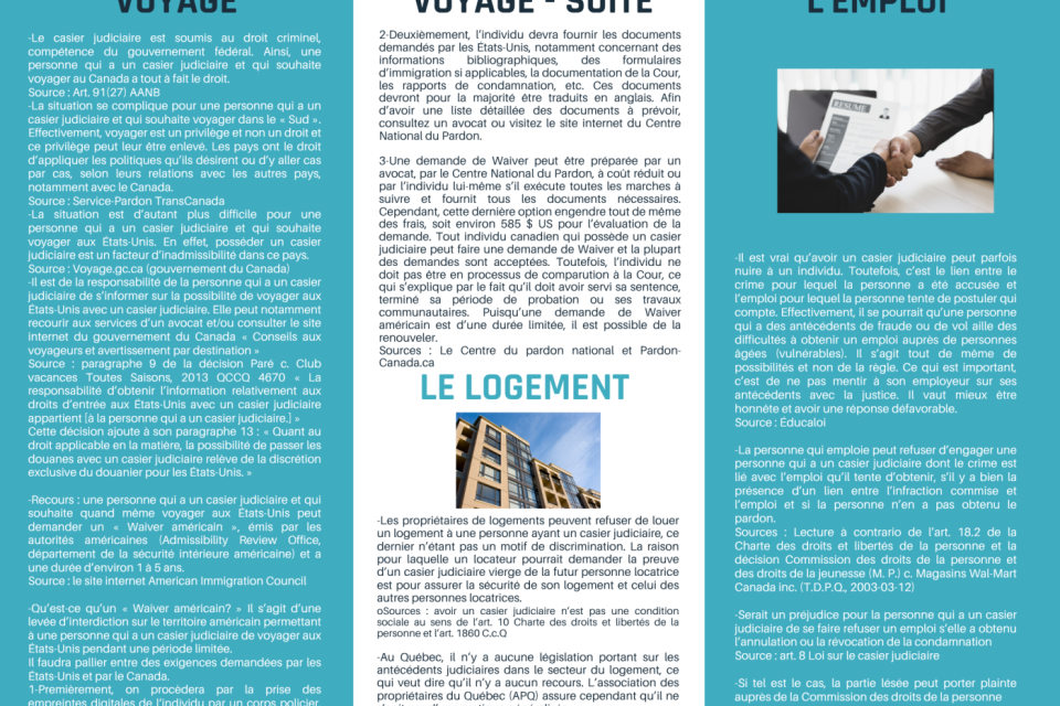 Les conséquences du casier judiciaire